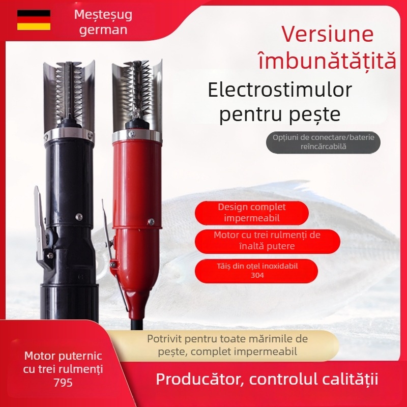 Mașină electrică pentru îndepărtarea solzilor de pe pește, sigilată, cu funcționare fără fir și prin cablu, automată, pentru uz casnic și comercial