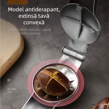 Deschizător de castane și curățitor cu clemă încrucișată, oțel inoxidabil, design modern minimalist, origine Yangjiang, lansat în primăvara 2017
