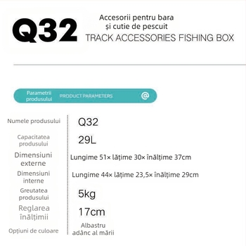 Cutie de pescuit, marcă Continuous Ball, material PP, capacitate 25–32