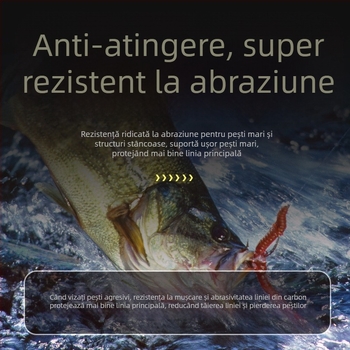 Linie Principală Pinsen din Carbon – Linie de Pescuit cu Rezistență Înaltă, 50m/100m, Fibră de Carbon