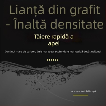 Linie Principală Pinsen din Carbon – Linie de Pescuit cu Rezistență Înaltă, 50m/100m, Fibră de Carbon