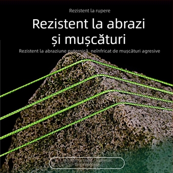 Linie principală, PE împletită cu 8 fire, 100 m, rezistență înaltă, pachet de 200 buc.