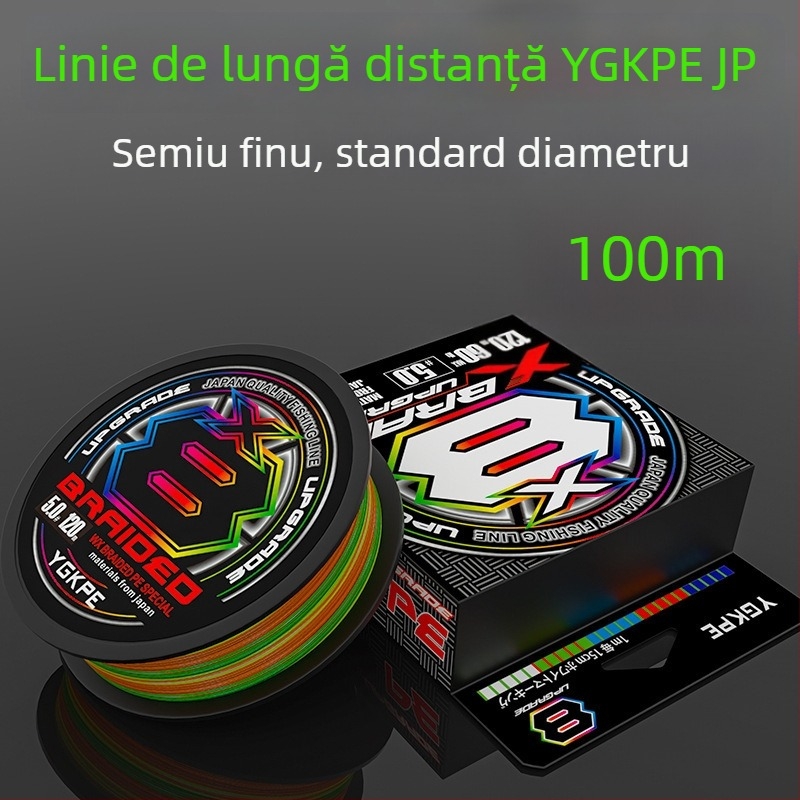 BKUMAN Linie principală PE, 8 fire, 3-33 kg test, aruncare la distanță