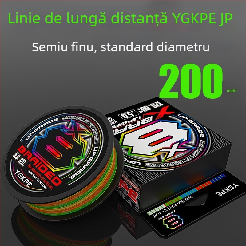 BKUMAN Linie principală PE, 8 fire, 3-33 kg test, aruncare la distanță