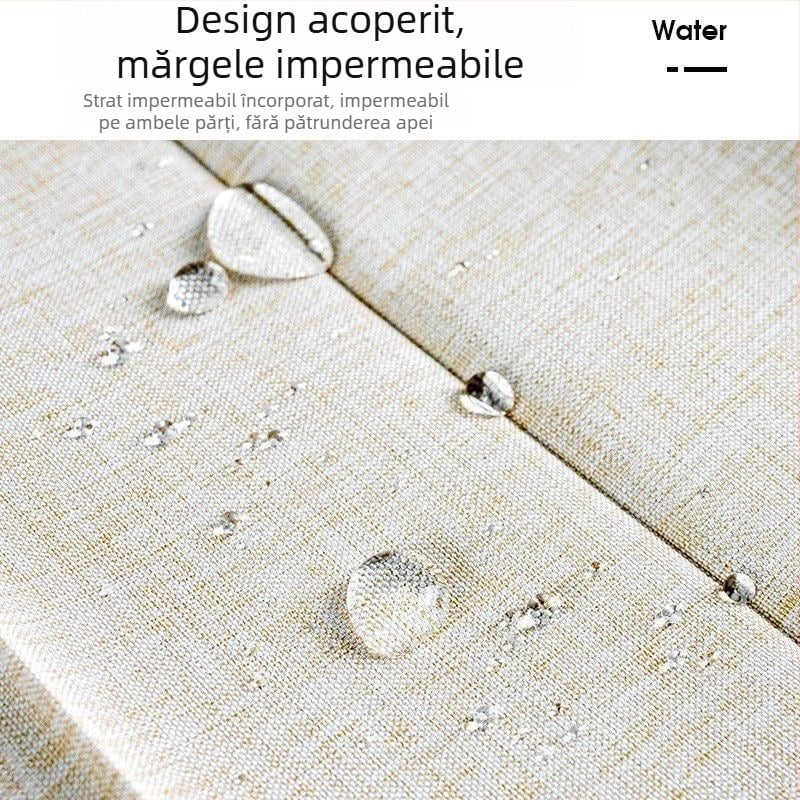 Set perdele de duș pliabile cu magnet, fără găuri, țesătură impermeabilă din in, duș curbat pentru cadă și toaletă, separare uscat-umed