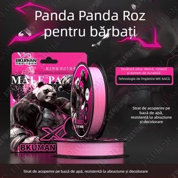 BKUMAN linie principală de pescuit, fir PE cu 8 fire, rezistență 3–33 kg, linie netedă pentru aruncări la distanță