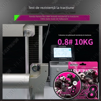 BKUMAN linie principală de pescuit, fir PE cu 8 fire, rezistență 3–33 kg, linie netedă pentru aruncări la distanță