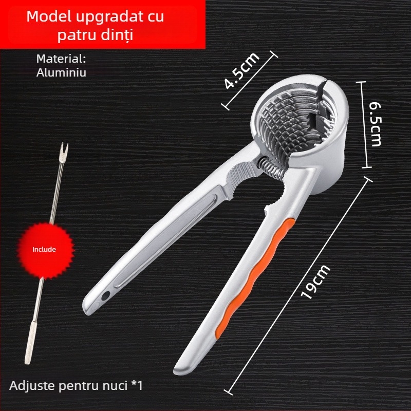 Unealtă de crăpare și decojire a nucilor: nuci, semințe de pin și alune — brand Unique, design modern minimalist, lansată în 2019, neimportată, material: altul.