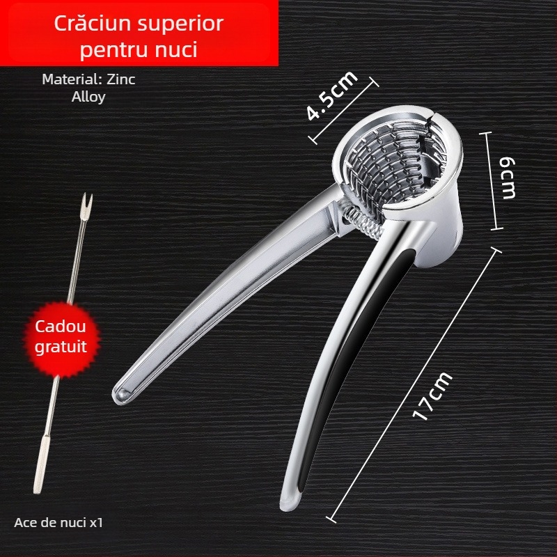 Unealtă de crăpare și decojire a nucilor: nuci, semințe de pin și alune — brand Unique, design modern minimalist, lansată în 2019, neimportată, material: altul.