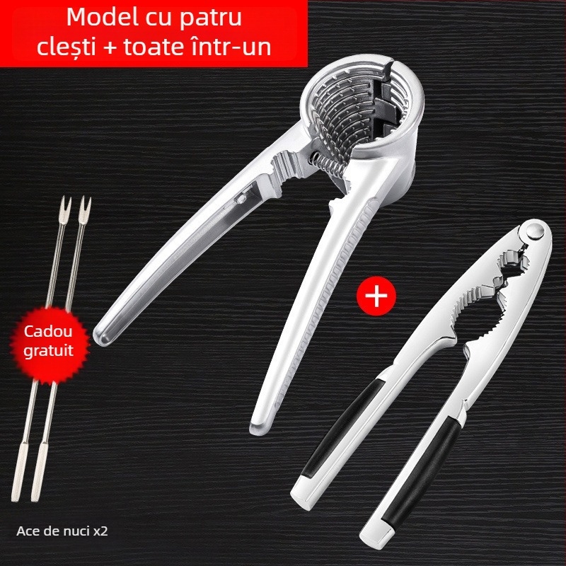 Unealtă de crăpare și decojire a nucilor: nuci, semințe de pin și alune — brand Unique, design modern minimalist, lansată în 2019, neimportată, material: altul.