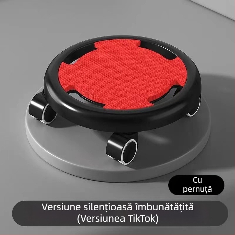 Disc abdominal cu patru role, fără pliere, antrenament silențios pentru abdomen