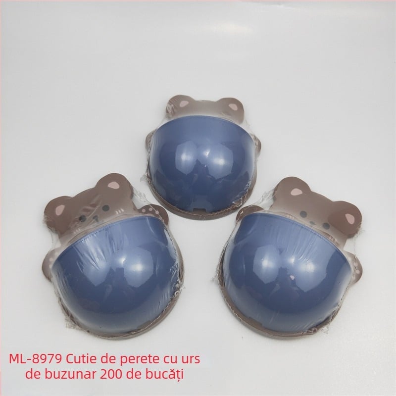 Recipient de săpun din plastic, dublu nivel, fără cusături, cu cârlig autoadeziv pentru baie, marcă Lemi, 240–250 bucăți