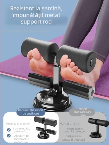Orvanda Ajutor Sit-Up – Non-pliabil, cu ventuză pentru fixarea piciorului, pentru acasă și sală de sport