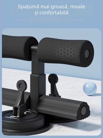 Orvanda Ajutor Sit-Up – Non-pliabil, cu ventuză pentru fixarea piciorului, pentru acasă și sală de sport