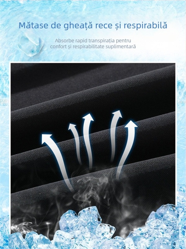 Pantaloni bărbăți streetwear, largi, drepti, talie medie, curea și închidere cu șnur