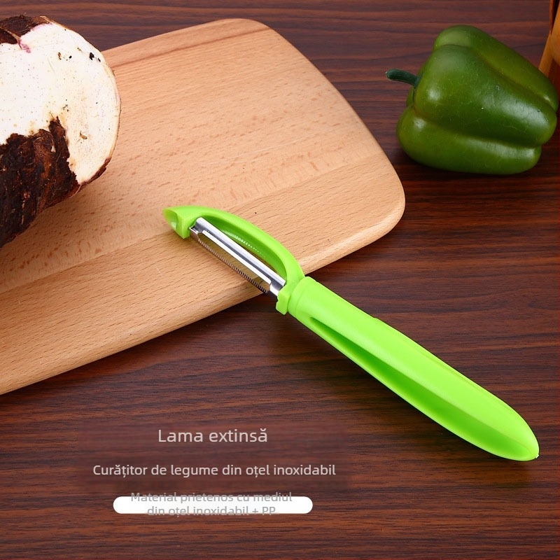 Peeler de bucătărie multifuncțional cu lamă din oțel inoxidabil 420 și mâner PP