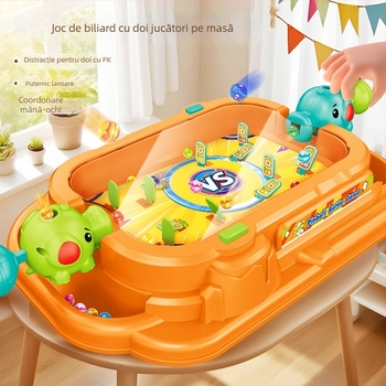 Joc de pinball pe masă pentru joacă în familie — construcție din plastic, stimulează coordonarea mână-ochi, dezvoltarea cognitivă și interacțiunea pentru copii între 0 și 14 ani