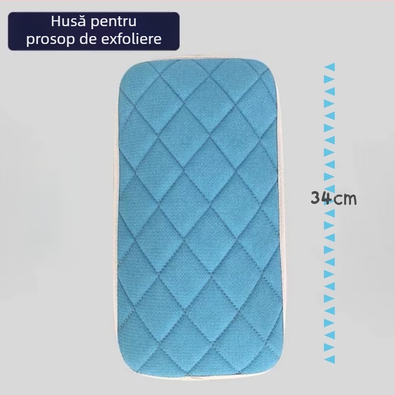 Perie pentru spate cu mâner lung, perie de duș montată pe perete cu peri moi