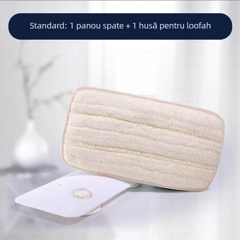 Perie pentru spate cu mâner lung, perie de duș montată pe perete cu peri moi