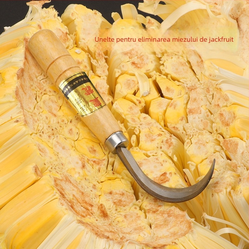 Cuțit special jackfruit pentru deschiderea, curățarea și îndepărtarea miezului – lamă metalică, Toyokawa, logo personalizabil, design modern minimalist