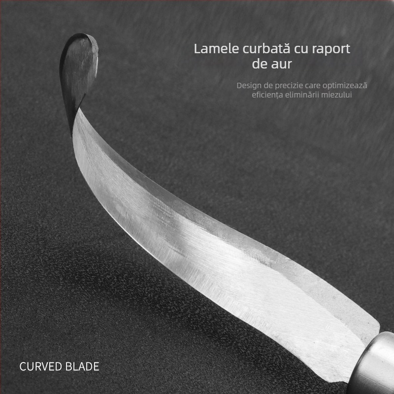 Cuțit special jackfruit pentru deschiderea, curățarea și îndepărtarea miezului – lamă metalică, Toyokawa, logo personalizabil, design modern minimalist