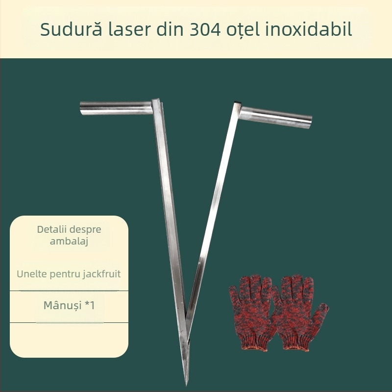 Cuțit special jackfruit pentru deschiderea, curățarea și îndepărtarea miezului – lamă metalică, Toyokawa, logo personalizabil, design modern minimalist