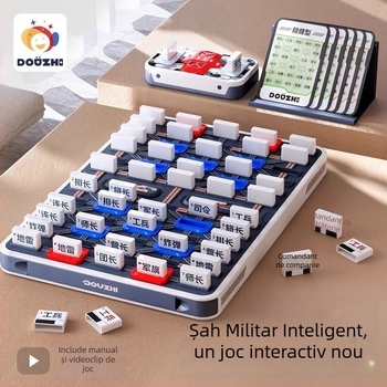 Funny plastic – șah militar inteligent pentru copii – joc de masă pentru dezvoltare intelectuală