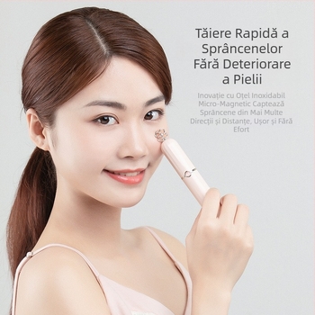 Trimmer electric de sprâncene stil pix – anti-zgârieturi, alimentare USB, corp ABS, pentru începători, uz casnic