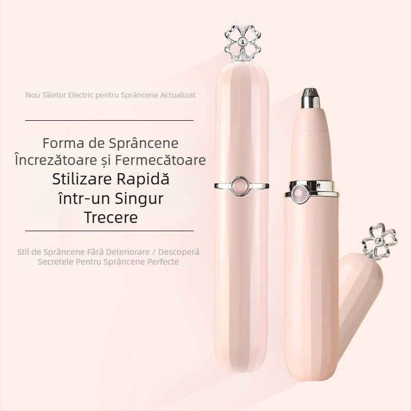 Trimmer electric de sprâncene stil pix – anti-zgârieturi, alimentare USB, corp ABS, pentru începători, uz casnic