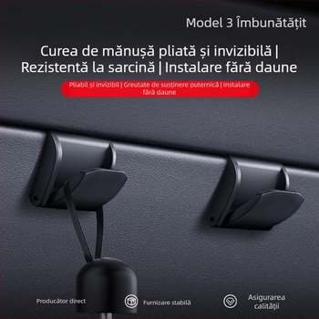YZ ABS Suport Cârlig pentru Panoul de Instrumente – Tesla Refreshed Model 3/Y/YL, Panoul Interior al Ușii, Montaj Snap