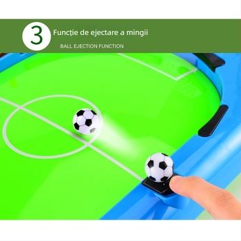 Fotbal de masă pentru doi jucători cu catapultă - jucărie interactivă din plastic pentru copii 4–6 ani
