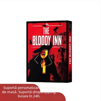 Joc de societate cu gestionare a mâinii – Bloody Inn – cărți din hârtie; pentru vârsta 14+; tineri 15–35 ani.