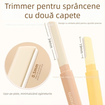 Trimer dublu pentru sprânene pentru bărbați și femei (Brand: guoxiaoniu; Material: oțel inoxidabil și ABS; Origine: Hubei; Clasificare: cuțit de tuns sprânene)