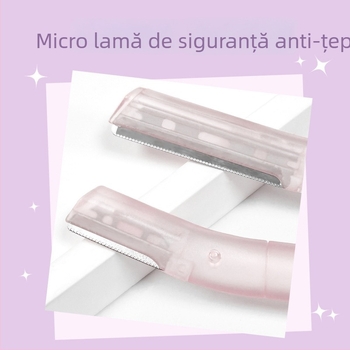 Cuțit pentru conturarea sprânnelor, Eti Skin, lamă din oțel inoxidabil + corp ABS, pentru utilizatori obișnuiți