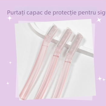 Cuțit pentru conturarea sprânnelor, Eti Skin, lamă din oțel inoxidabil + corp ABS, pentru utilizatori obișnuiți