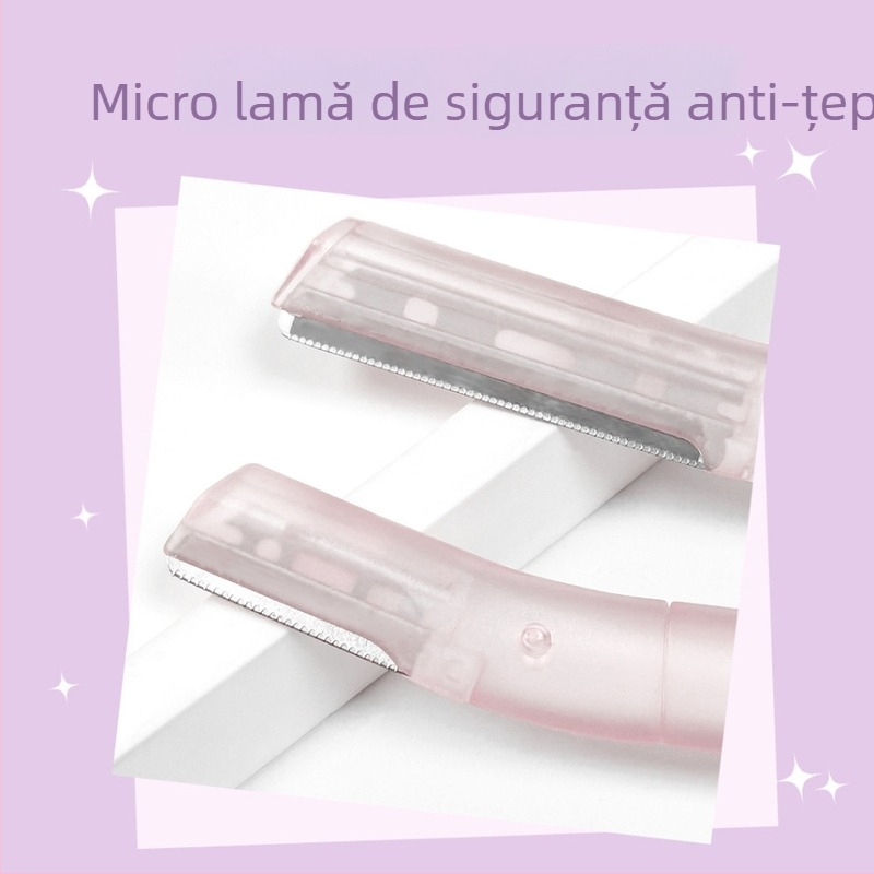 Cuțit pentru conturarea sprânnelor, Eti Skin, lamă din oțel inoxidabil + corp ABS, pentru utilizatori obișnuiți