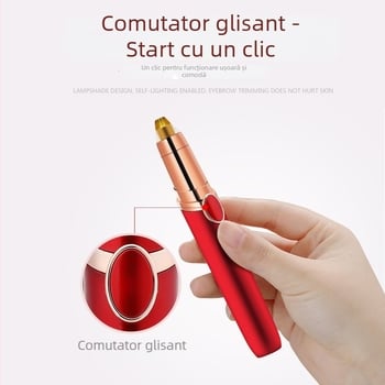 Trimmer electric pentru sprâncene - alimentare USB - fără pliere - pentru uz casnic - universal
