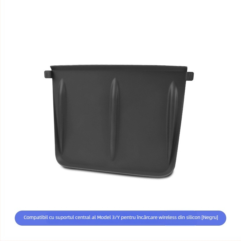 Panou Tesla Model 3/Y pentru încărcare wireless la consola centrală, suport din silicon antiderapant, personalizabil, imprimare logo posibil