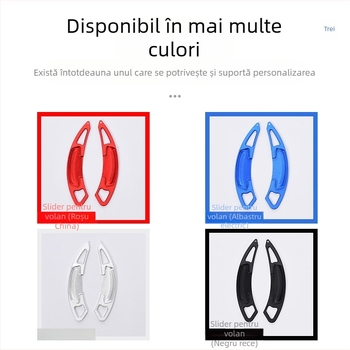 Piesa de interior din aliaj de aluminiu pentru volan cu padele de schimbător pentru Honda Fit (a zecea generație) - montaj cu adeziv