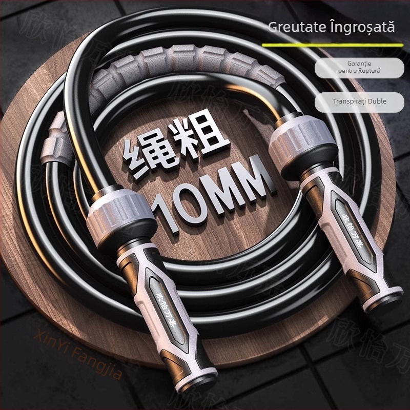 Sfoară de sărit pentru bărbați – grea, groasă, PU, pentru arderea grăsimilor și antrenament de fitness pentru adulți