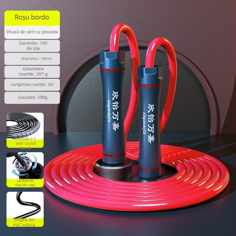 Sfoară de sărit pentru bărbați – grea, groasă, PU, pentru arderea grăsimilor și antrenament de fitness pentru adulți