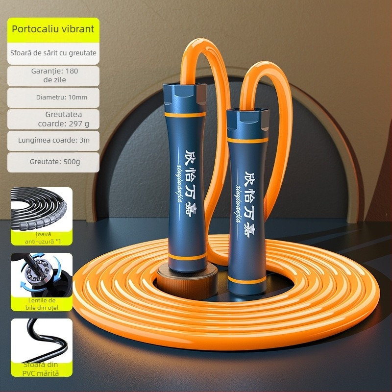 Sfoară de sărit pentru bărbați – grea, groasă, PU, pentru arderea grăsimilor și antrenament de fitness pentru adulți