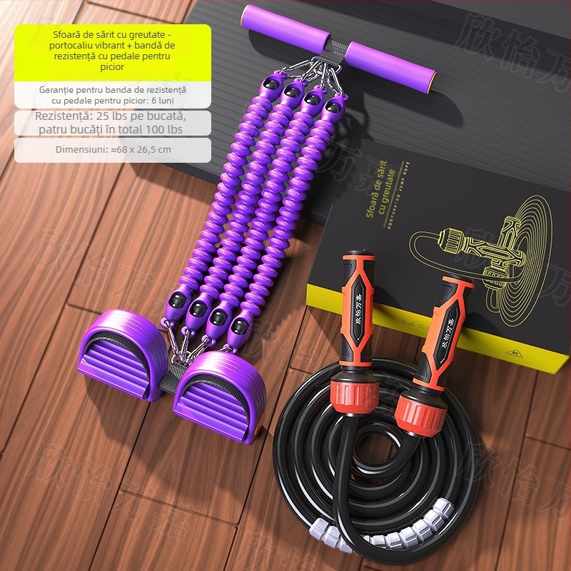 Sfoară de sărit pentru bărbați – grea, groasă, PU, pentru arderea grăsimilor și antrenament de fitness pentru adulți