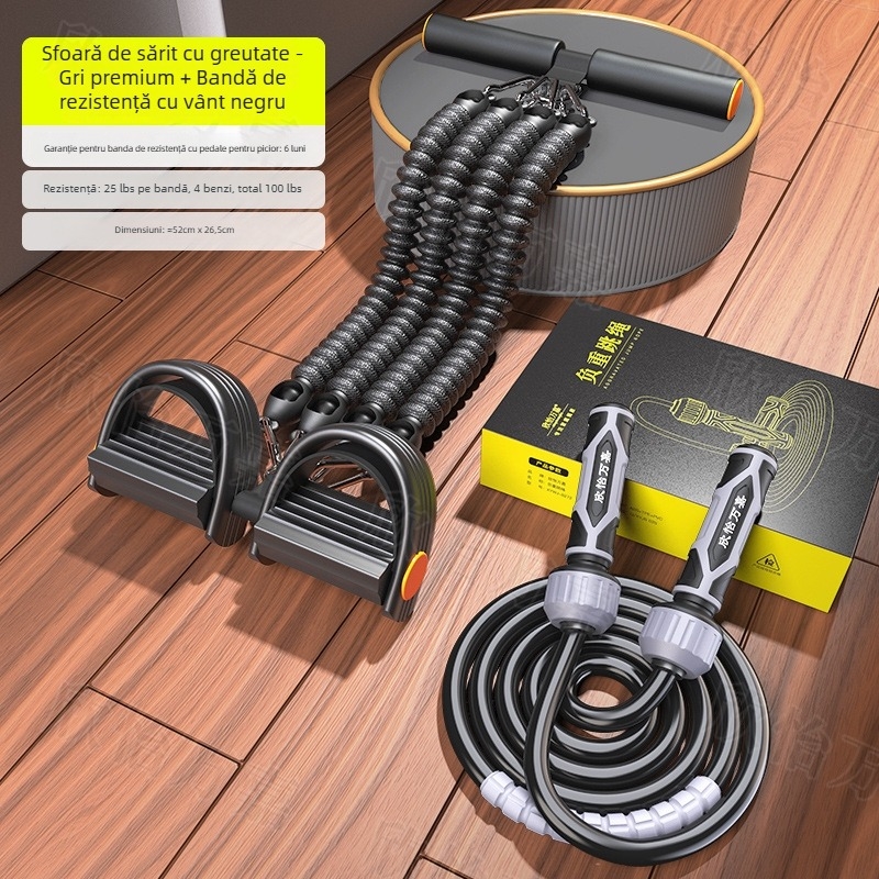 Sfoară de sărit pentru bărbați – grea, groasă, PU, pentru arderea grăsimilor și antrenament de fitness pentru adulți