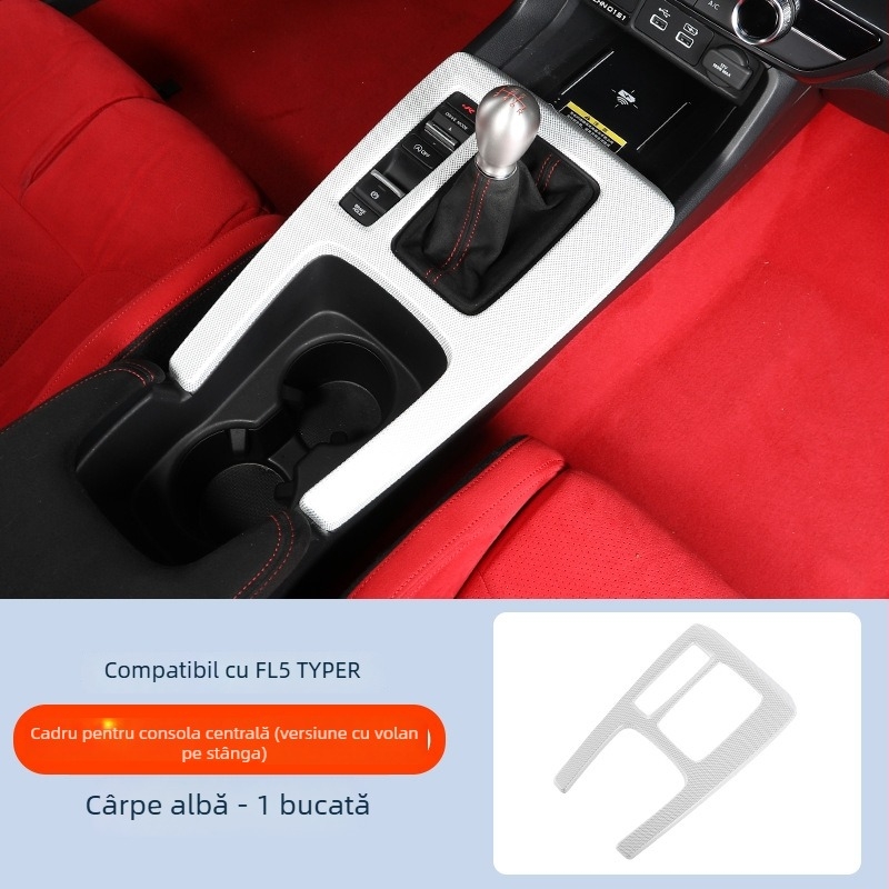 Cadru central interior din ABS pentru Civic FL5 Type-G – decorare a panoului interior, imprimare logo posibil