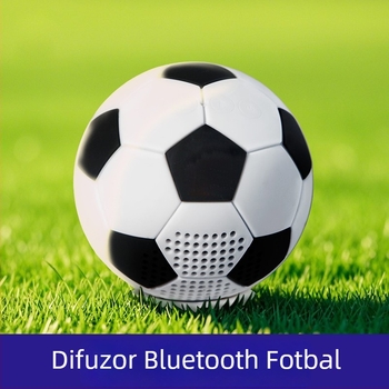 Difuzor Bluetooth fără fir cu temă fotbal – ornament de birou, baterie încorporată 4000–6000 mAh, BT 5.3, 5W, 100 Hz–20 kHz, rază 10 m