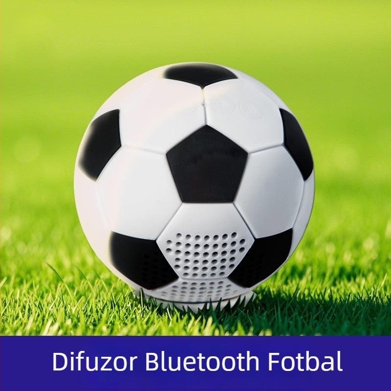 Difuzor Bluetooth fără fir cu temă fotbal – ornament de birou, baterie încorporată 4000–6000 mAh, BT 5.3, 5W, 100 Hz–20 kHz, rază 10 m