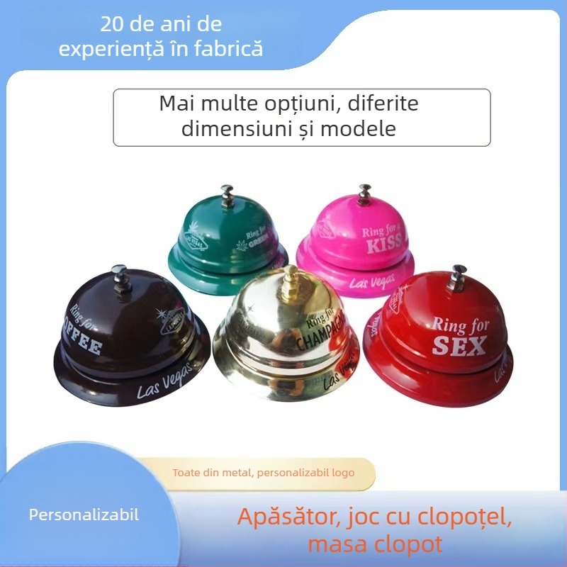 Clopot metalic pentru animale de companie și bucătărie, din fier, personalizare disponibilă, logo tipărit, origine: Cangzhou