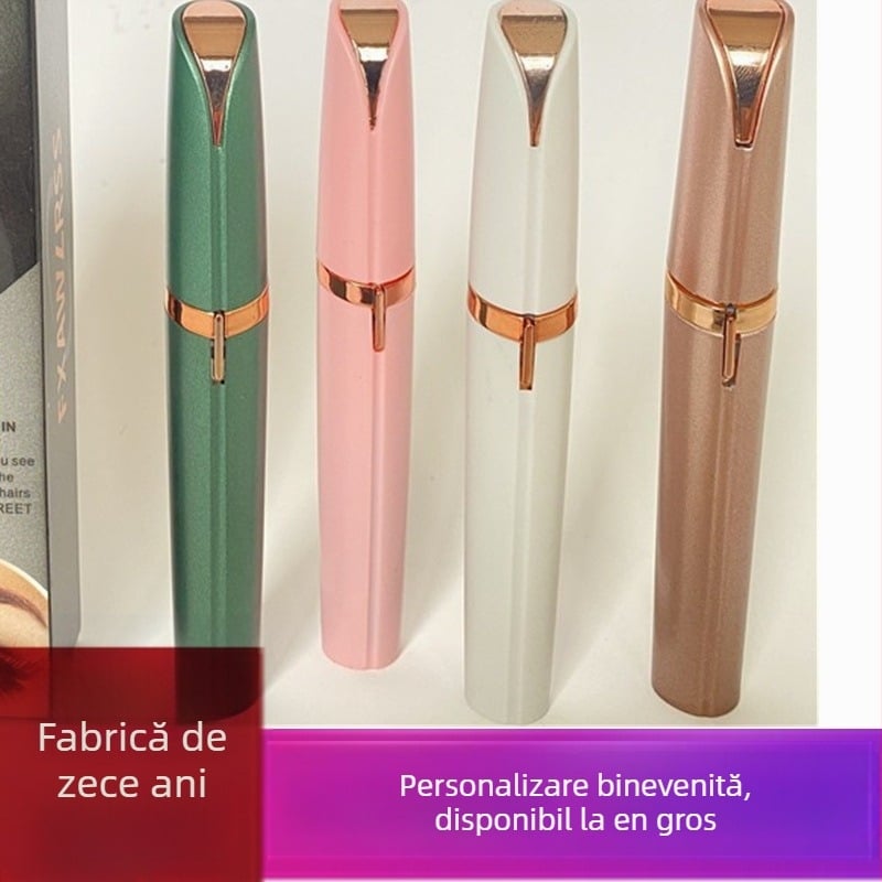 Trimmer electric pentru sprâncene, corp din plastic, fără fir, alimentare cu baterie, 95 g, origine: Wenzhou, 2021