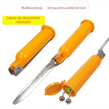 Suport pentru undițe din oțel inoxidabil, rotire multidirecțională și design pliabil